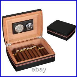 Cedar Wood Cigar Humidor Case With Ashtray Cutter Hygrometer Humidifier Cigar Set