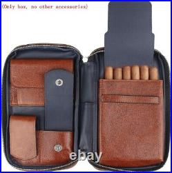 Cedar Wood & Leather Anti pressure Portable Cigar Humidor bag Cigar box