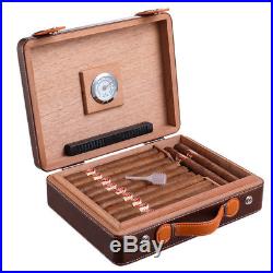 Cedar Wood Moisturizing portable Cigar Humidor case box for COHIBA CA-0016