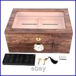 Cedar Wood Portable Travel Outdoor Humidor Case Cigar Holder Storage Box LIF