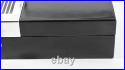 Christofle Black Lacquer and Silver Plate Vintage Cigar Box / Humidor