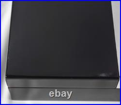 Christofle Black Lacquer and Silver Plate Vintage Cigar Box / Humidor