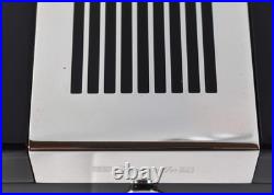 Christofle Black Lacquer and Silver Plate Vintage Cigar Box / Humidor