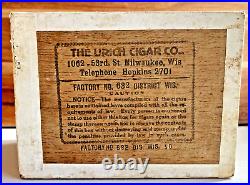 Cigar Box-1926 Prohibition-B. B. B. Bring Back Beer-Urich Cigar Co. Milwaukee