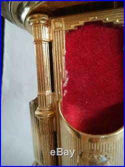 Cigar Holder Case Music Box Humidor Marble Used RARE