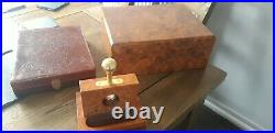 Cigar Humidor Box, Case And Guillotine Vintage bundle