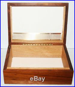 Cigar Humidor Box Robert Mcculloch Chainsaw London Bridge Wood Inlay RPM Vintage