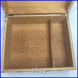 Cigar Humidor Box Wood 10 1/4