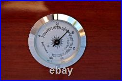 Cigar Humidor Box Wood With Glass & Cedar Hygrometer Cigar Humidor Box Wood With Glass & Cedar Hygrometer