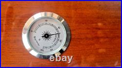 Cigar Humidor Box Wood With Glass & Cedar Hygrometer Cigar Humidor Box Wood With Glass & Cedar Hygrometer