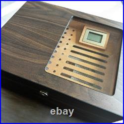 Cigar Humidor Box with Ventilation Grid Holds up to 120 Cigars, Spanish Ceda