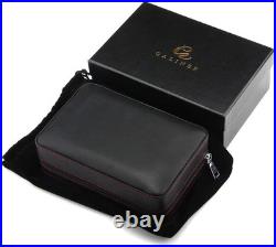 Cigar Humidor Case Lighter Cutter Set, Portable Humidifier Travel Cigar Box with