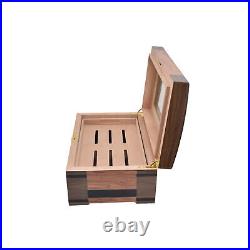 Cigar Humidor Classic Wood Grain Double-Layer Large-Capacity Cigar Storage NEW