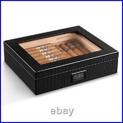 Cigar Humidor Digital Hygrometer Humidifier Thermometer Tobacco Box High Quality