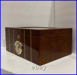 Cigar Humidor Lacquer Wood Glass Top Box withHygrometer Humidifier Cedar Divider Cigar Humidor Lacquer Wood Glass Top Box withHygrometer Humidifier Cedar Divider