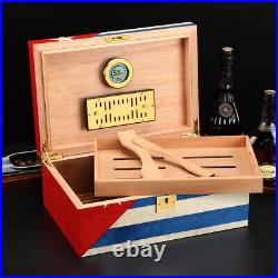 Cigar Humidor Luxury Humidor Box Cigar Case Humidifier Hygrometer Cedar Wood