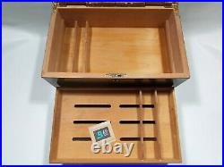 Cigar Humidor Supreme Limited Edition 2000 with Hydrometer no keys Collector Box