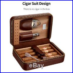 Cigar Humidor Travel Portable Cigar box with cigar cutter and lighter TT-1002