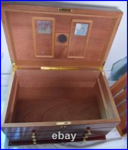 Cigar Humidor Wood Chest Box Storage for Cigars by Quality Importers