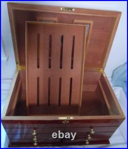 Cigar Humidor Wood Chest Box Storage for Cigars by Quality Importers