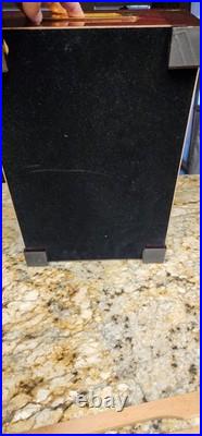 Cigar Humidor with Tobacco Leaf Design Holds Over 25 Cigars With Second Rack