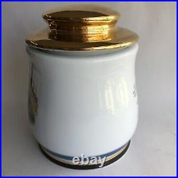 Cigar Jar BYRON Petite Poemas Ceramic Humidor Jar EMPTY
