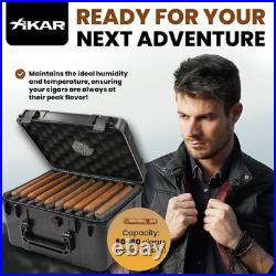 Cigar Travel Humidor Case Crushproof Airtight Waterproof Cigar Case with Magne