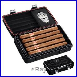 Cigar humidor with portable cigar scissors cigar moisturizing box waterproof