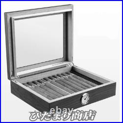 Cigarette Case Cigar Box Humidor Wood Transparent New