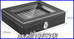 Cigarette Case Cigar Box Humidor Wood Transparent New