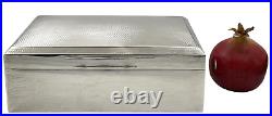 Cohen & Solomon English Sterling Silver 1918 Cigar Box/ Humidor Art Deco Style Cohen & Solomon English Sterling Silver 1918 Cigar Box/ Humidor Art Deco Style