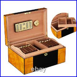 Cohiba Cigar HumIdor 80-100cts Cigars Storage Box Case with Humidifier Hygrometer