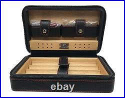 Cohiba Leather Cigar Humidor Cedar Wood Wooden Humidifier Cigars Box Holder NEW