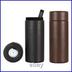 Cohiba Travel Leather Cigar Case Tube Humidor Box Humidifier 4-6Ct With Gift Box