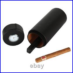 Cohiba Travel Leather Cigar Case Tube Humidor Box Humidifier 4-6Ct With Gift Box