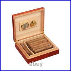 Colamba 20-25 Portable Humidor Cigar Box Wooden Container Storage Case