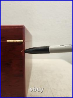 Contemporary Wood Inlaid Cigar Humidor Box