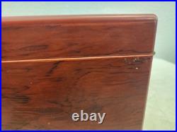 Contemporary Wood Inlaid Cigar Humidor Box