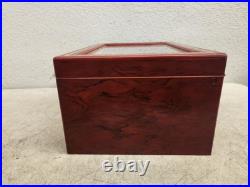 Contemporary Wood Inlaid Cigar Humidor Box
