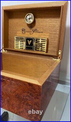 Cuervo Sobrinos Watch Box Storage Case Wooden Humidor up to 100 cigars