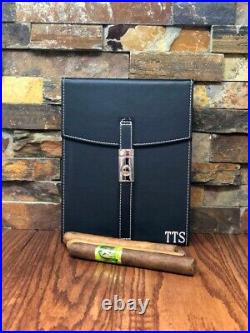 Customize Cigar Travel Humidor luxury leather velvet box
