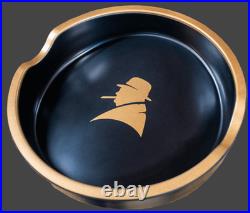 Davidoff Black Winston Churchill Hat Humidor and Ashtray, New In Box