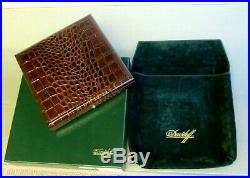 Davidoff NEW IN BOX Travel Cigar Humidor Leather Made in Switzerland 9x9
