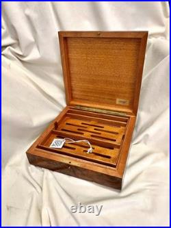 Davidoff Swiss Handmade Burl Wood Cigar Humidor Box Luxury Gloss 24.5cm
