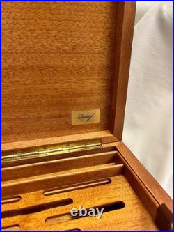 Davidoff Swiss Handmade Burl Wood Cigar Humidor Box Luxury Gloss 24.5cm