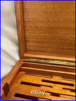 Davidoff Swiss Handmade Burl Wood Cigar Humidor Box Luxury Gloss 24.5cm