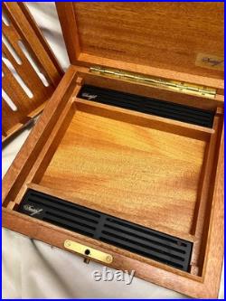 Davidoff Swiss Handmade Burl Wood Cigar Humidor Box Luxury Gloss 24.5cm