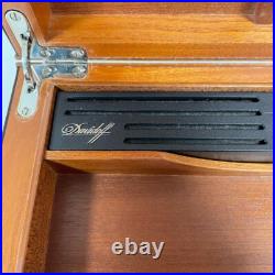 Davidoff humidor Cigar Case black brown without box Davidoff humidor Cigar Case black brown without box