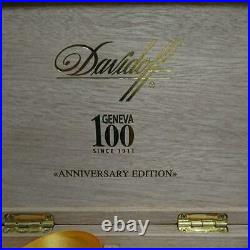 Davidoff's 100th anniversary cigar box empty box small humidor limited used