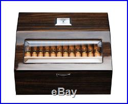 Defects Hand Made 50+ Count Cigar Humidor Box Cabinet Humidifier Hygrometer 15